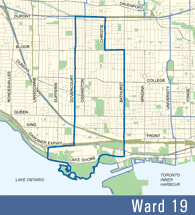 Ward 19 map Toronto