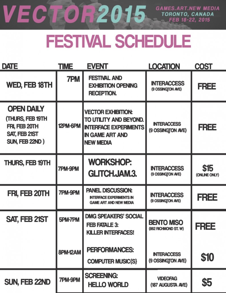 VECTOR2015SCHEDULE