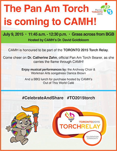 CAMH Pan Am Torch Relay Poster