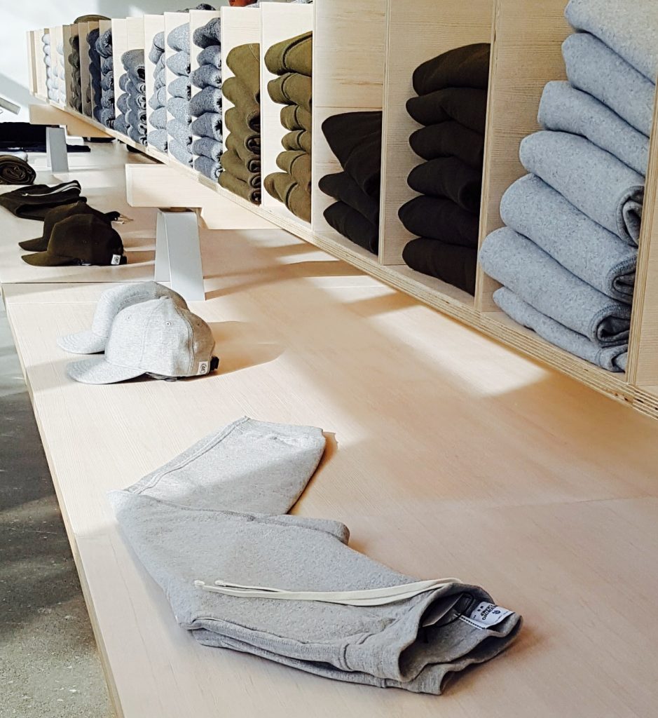 Reigning Champ Clothing Shelf